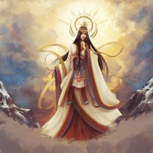 Схема вышивки «Богиня солнца. Аматерасу»