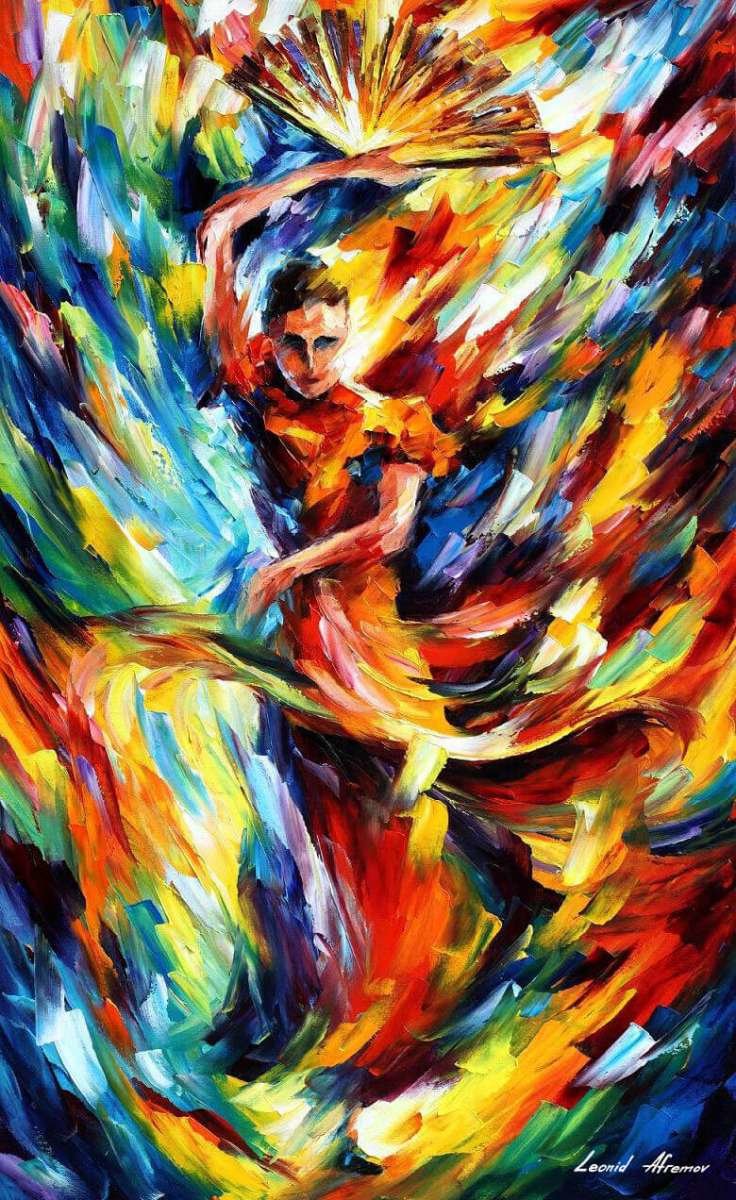 Flamenco Festival - leonid afremov, dance - оригинал