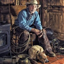 Схема вышивки «Old cowboy»
