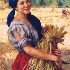 Схема вышивки «1920 Farm Girl»