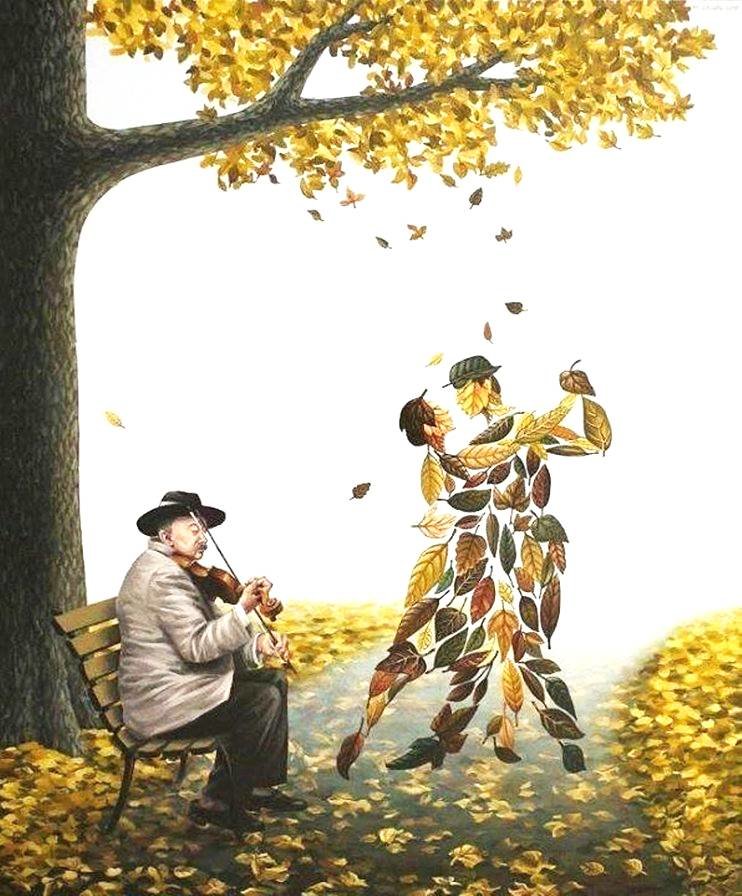 мелодия осени - осень, танец, музыка - оригинал