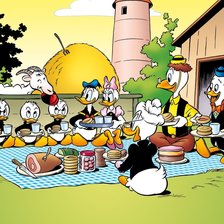 familia donalds de picnic