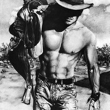 Схема вышивки «Cawboy»