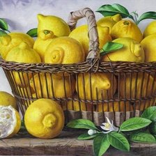 Оригинал схемы вышивки «Лимоны» (№2326118)