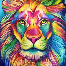 Схема вышивки «Lion tricolor»