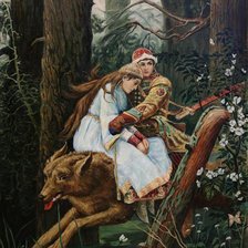 Оригинал схемы вышивки «Иван-царевич на Сером волке. Васнецов» (№2340001)