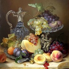 Схема вышивки «натюрморт с фруктами»