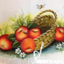 Оригинал схемы вышивки «Яблоки в карзине» (№2369208)