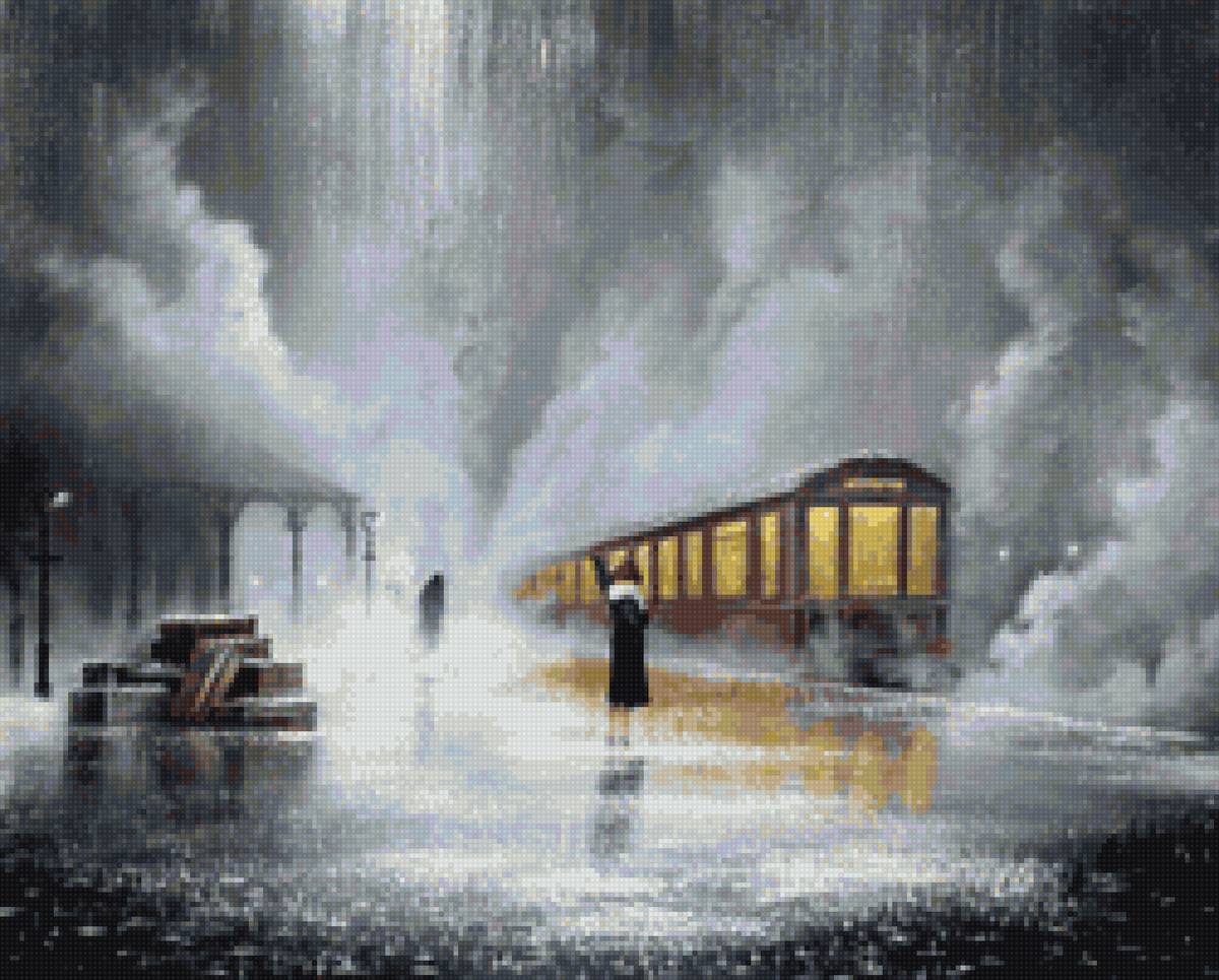 Дождь - туман, поезд, дождь - предпросмотр