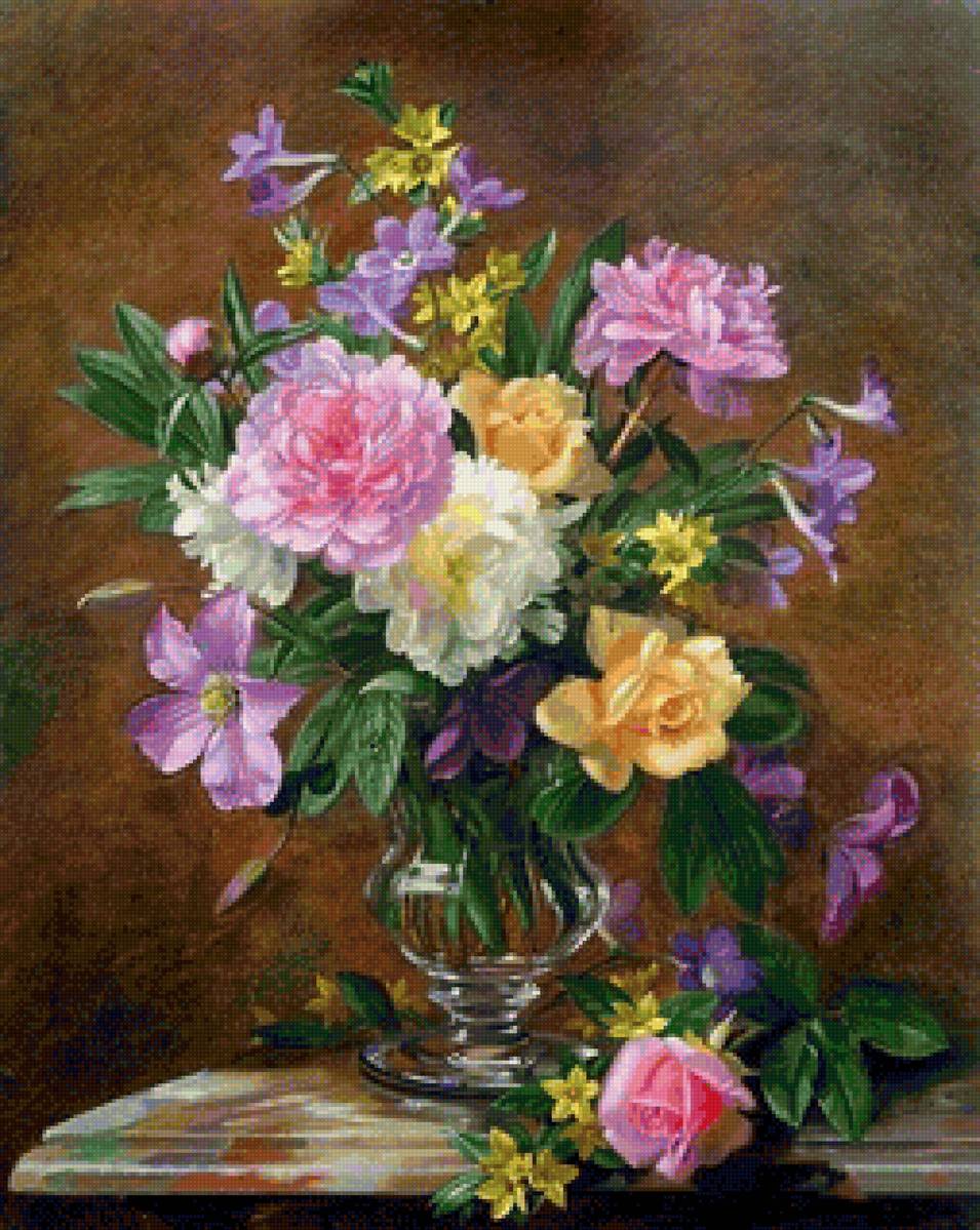 художник аллан цветы - цветы, живопись, картина - предпросмотр