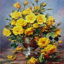 букет желтых роз
