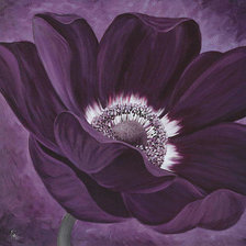 Схема вышивки «фиолетовый цветок»