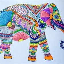 Схема вышивки «Elefante»