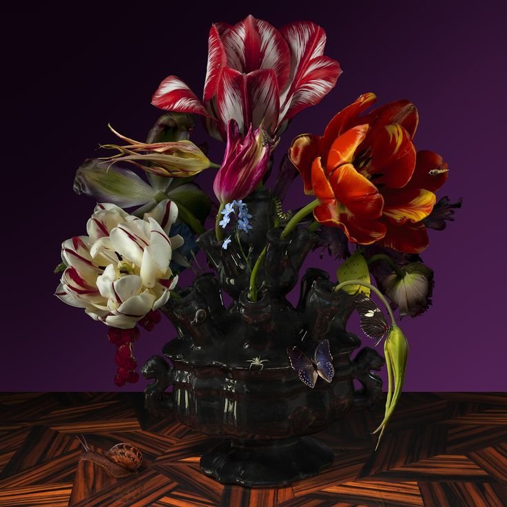 Букет экзотические цветы натюрморт - букет, цветы, натюрморт - оригинал