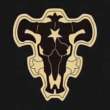 Схема вышивки «Логотип Чёрных быков»