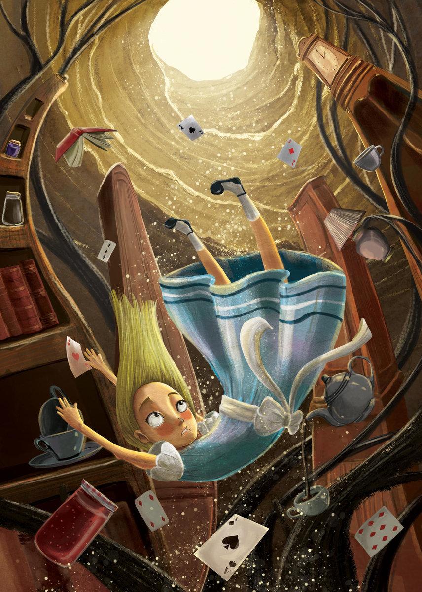 Алиса в Стране Чудес - девочка, фэнтези, сказка, мультик, волшебство, фантастика - оригинал