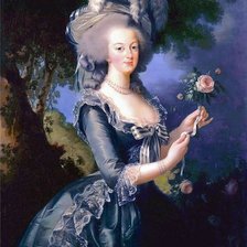 Мария Антуанетта с розой