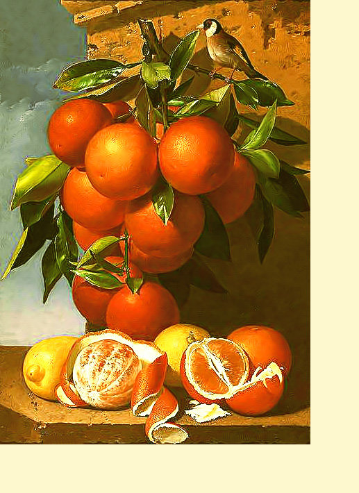 Серия "Натюрморт" - натюрморт, цитрусовые, лимон, фрукты, мандарины - оригинал