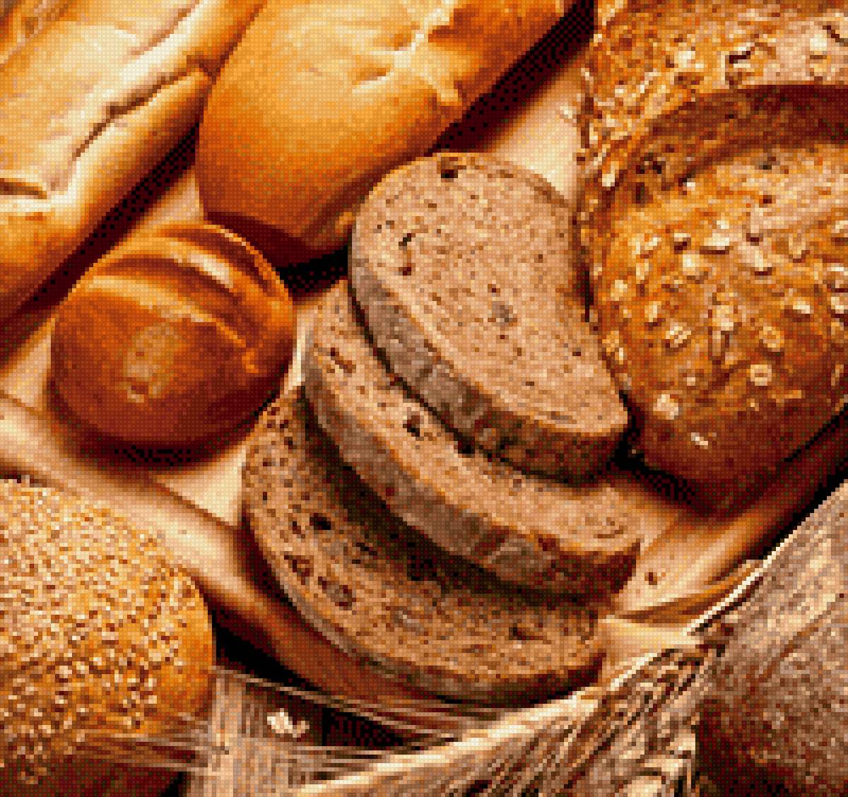 Хлеб - колосья, булка, батон, хлеб - предпросмотр