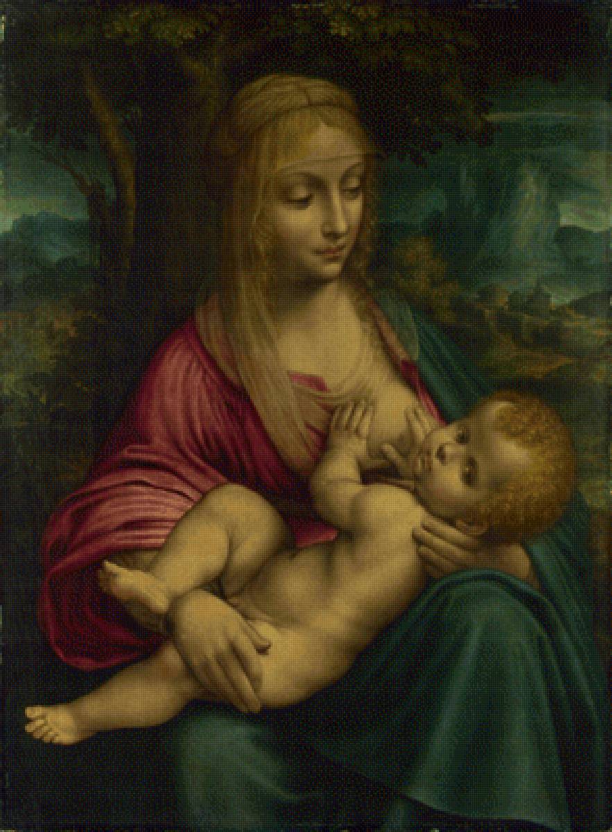 Мадонна с младенцем. - картина - предпросмотр