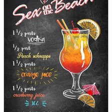 Схема вышивки «nápoje 2 - sex on the beach»