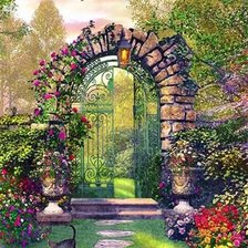 ворота в сад