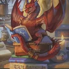 Схема вышивки «читающий дракон»