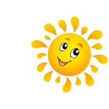 Солнышко улыбается Гамма 15 цветов, 80x80 крестов, 75%