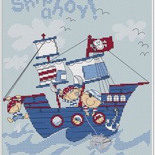 Схема вышивки «vaixell pirata1»