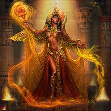 Оригинал схемы вышивки «Egyptian solar Goddess» (№2499075)