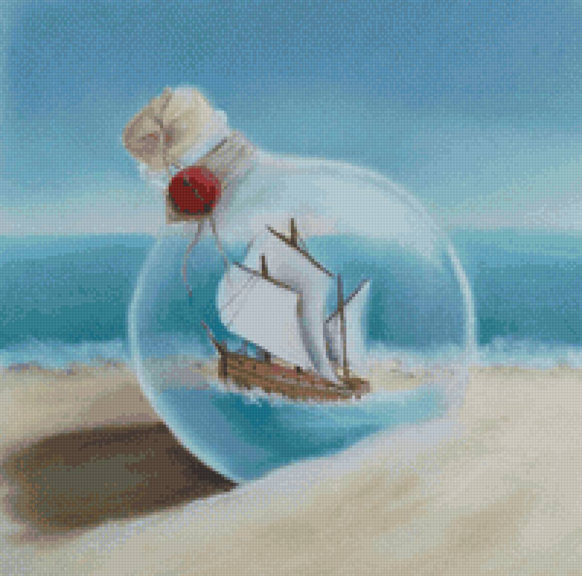 Море в бутылке - мечты о море, корабль - предпросмотр