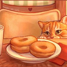 завтрак с котом