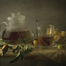 Оригинал схемы вышивки «Зеленый чай» (№2518353)