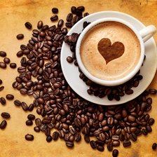Кофе с сердцем