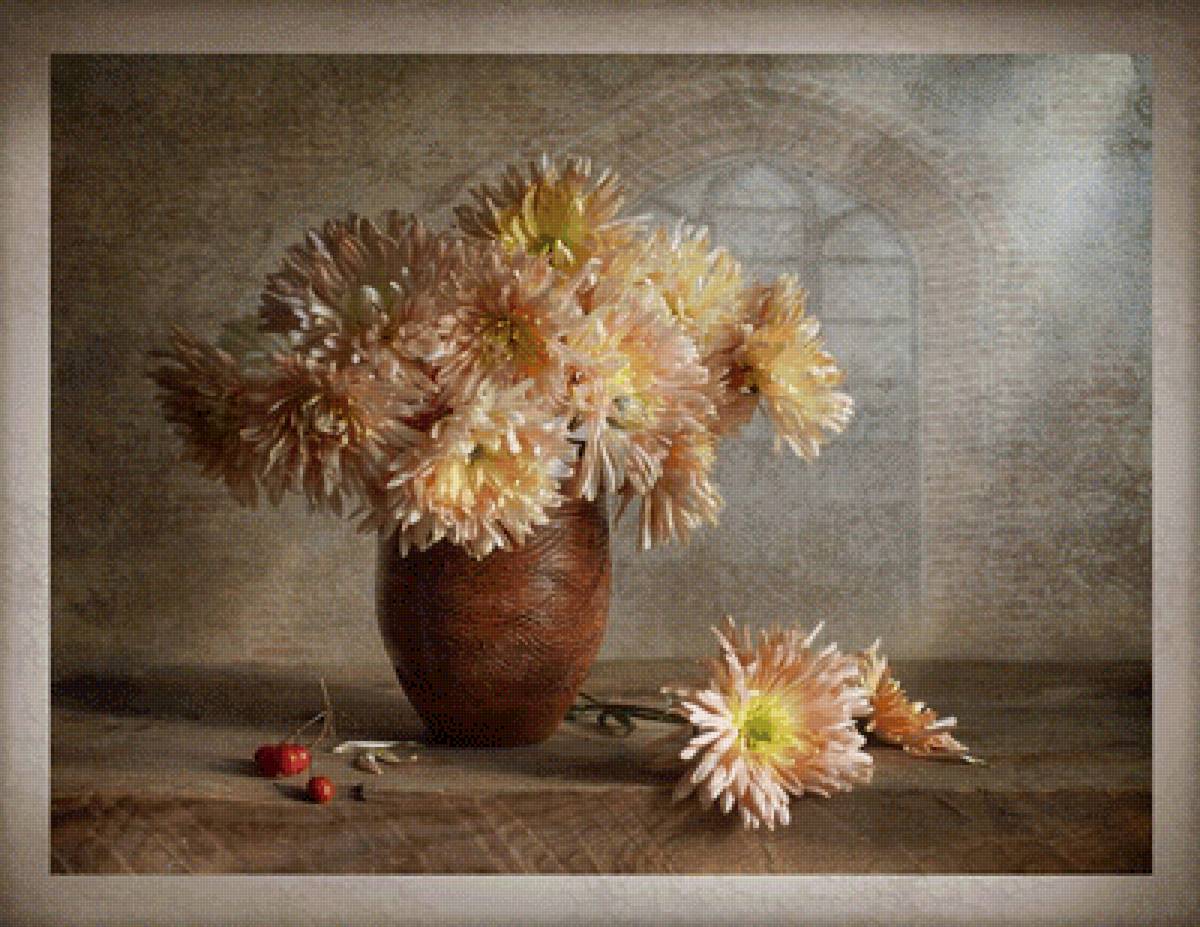 Георгины - цветы, натюрморт, георгины, букет - предпросмотр