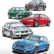 Схема вышивки «bmw»