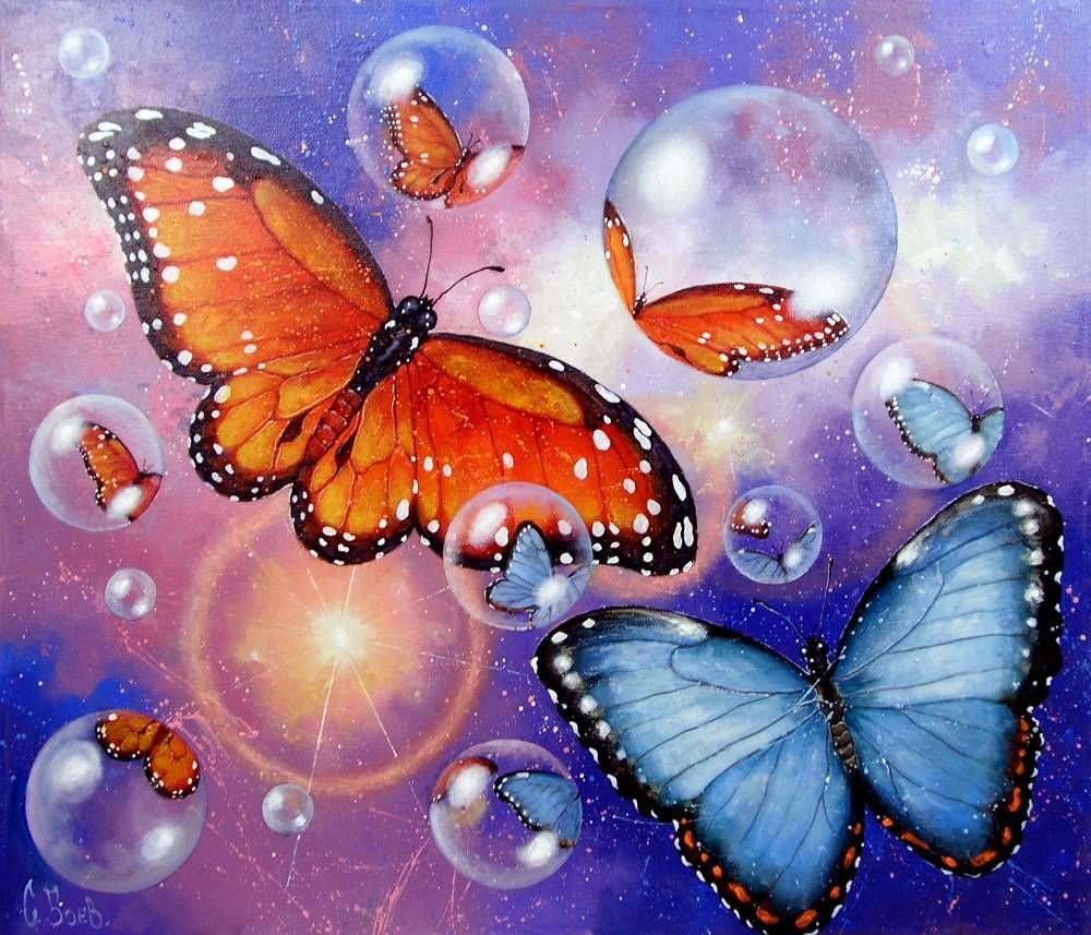Бабочки - бабочки, мыльные пузыри - оригинал