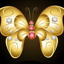Схема вышивки «Фантазийная бабочка»