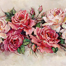 Оригинал схемы вышивки «Барбара Мок. Розы» (№2535389)