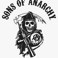 Схема вышивки «Sons of anarchy logo»