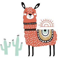 Оригинал схемы вышивки «llama» (№2571085)