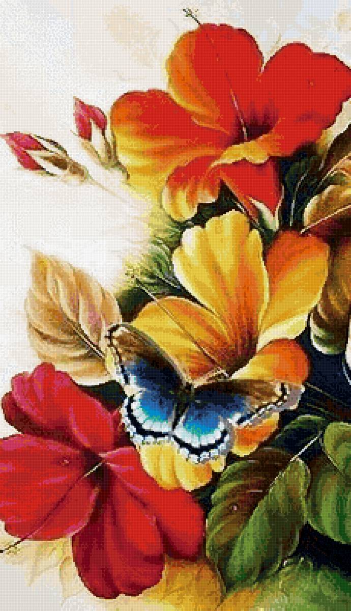№2573228 - бабочки, цветы - предпросмотр