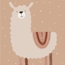 Оригинал схемы вышивки «Llama» (№2577316)
