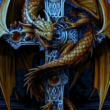Схема вышивки «кельтский дракон 2»
