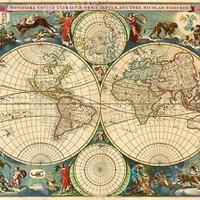 Схема вышивки «Карта мира»