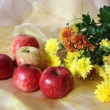 Схема вышивки «яблоки лето»