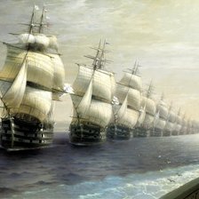 Смотр Черноморского флота 1849г