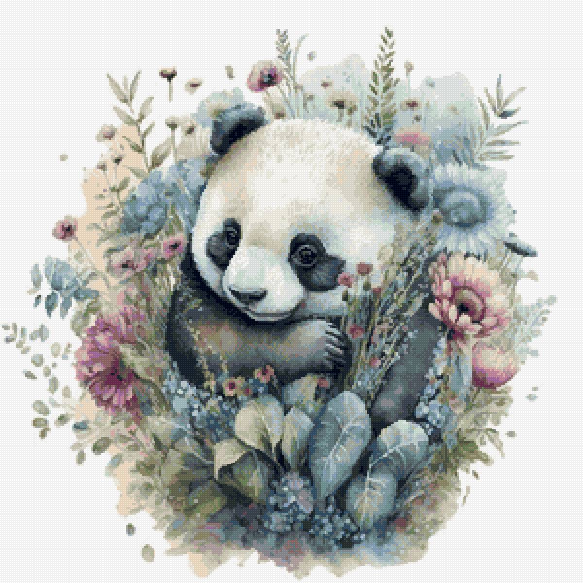 Панда - панда, рисунок - предпросмотр