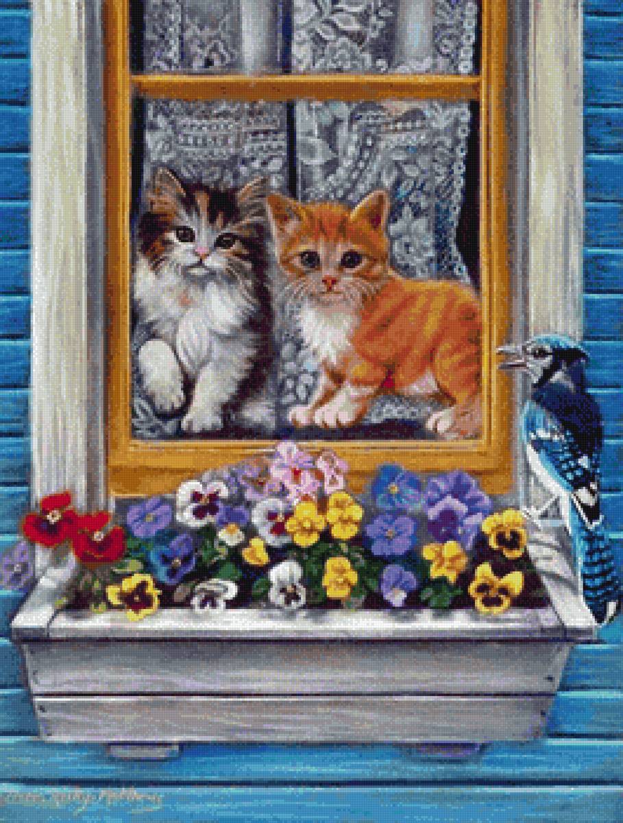 Последние новости - кот, домашние животные, живопись - предпросмотр