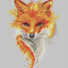 Оригинал схемы вышивки «Огненная лиса» (№2641089)